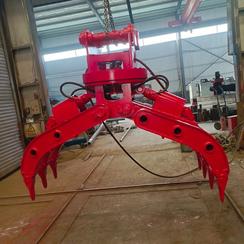 挖機旋轉(zhuǎn)抓鋼機